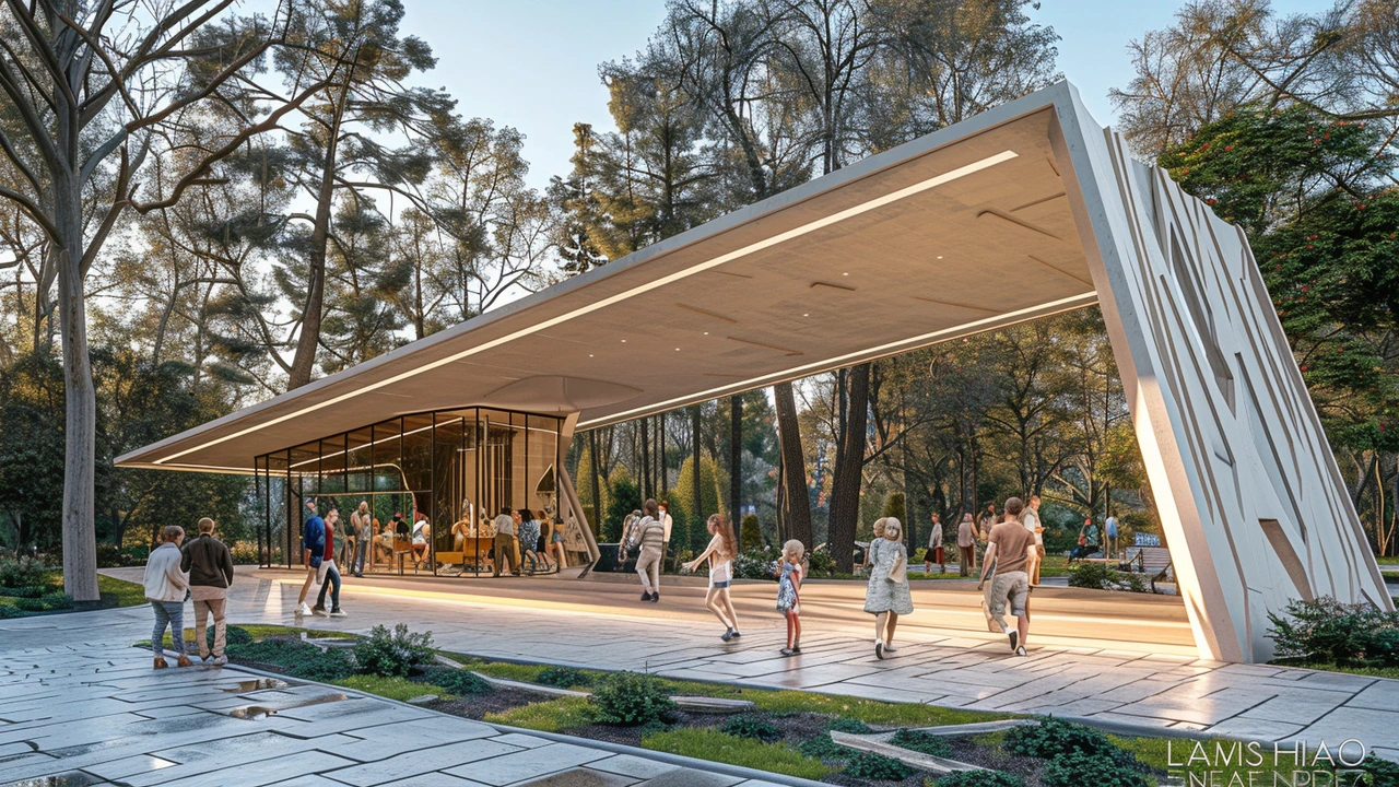 Nový park s multifunkčním podiem v Syrovicích u Brna: Místo pro rekreaci a kulturu